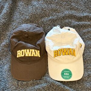 NWT Rowan University Baseball Caps - Brown and White